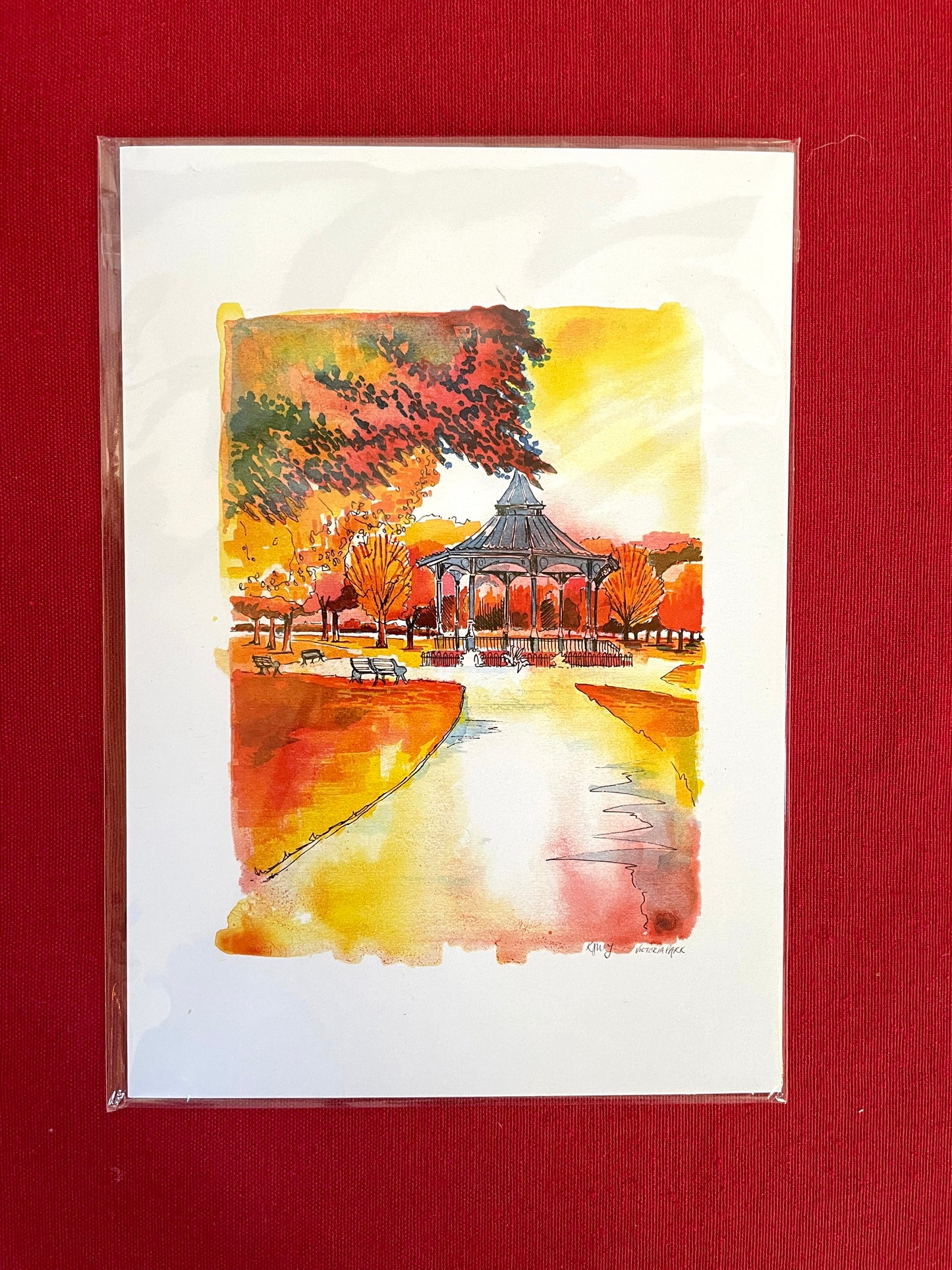 Victoria Park Art Print - Autumn