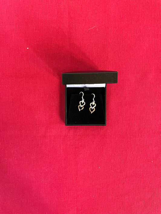 Two Hearts Earrings